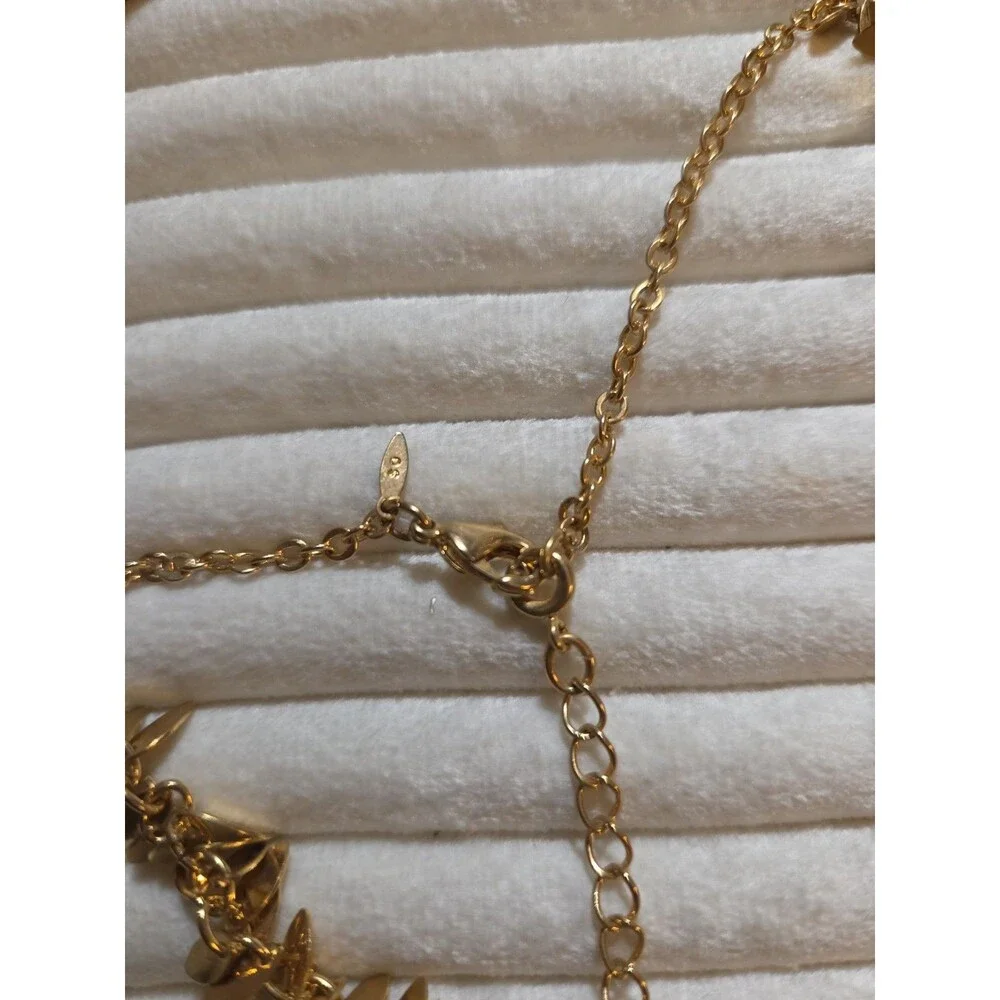 Vintage Avon Gold Confetti Necklace And Earring Set